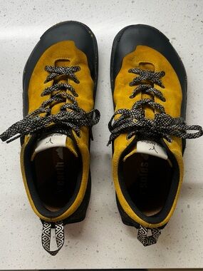 Yellow Suede Barefoot Hiking Shoes - Lono